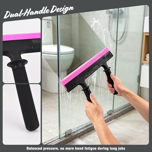Image of EHDIS Dual-Handle 14-Inch Squeegee - Water Removal for PPF Vinyl & Printing | Wide Rubber Blade Large Area Water Removal Tool Ink Spreading for Printing Car Wrap Vinyl and Window Tint Installing