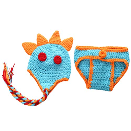 VALICLUD 2 Pezzi Neonato all'uncinetto Dinosauro