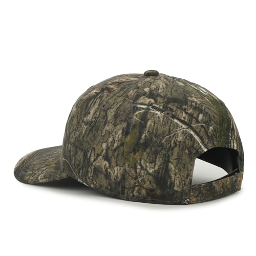 Image of Camouflage Flag Patch Trucker Hat - Cotton Canvas, Mesh Back, Structured High Crown, Plastic Snap Closure, One Size