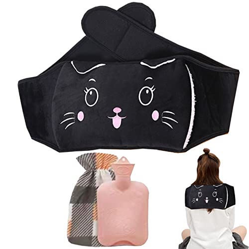 Saco de água morna | Garrafa de água quente animal com cobertura de cintura para cólicas menstruais