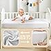 BEDLORE Waterproof Mattress Protector Crib, 2 Pack Soft Mattress Pad, Noiseless Machine Washable Mattress Cover, Ultimate Protection for Your Baby's Crib Toddler Bed (52''x28'')