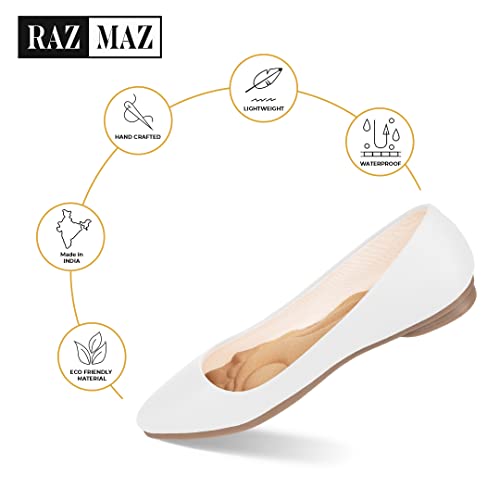 Image of RazMaz Stylish, Soft & Comfortable Belly Shoes for Women | Super Lightweight Women Bellies | Non-Fatigue & Non-Slippery Belly for Women | Bellies for Women Stylish |