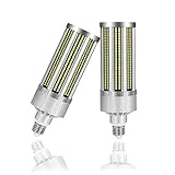 ✔ LED-Mais-Glühbirnen mit E40-Adapter, passend für normale und große Mogul-Sockel, häufig zu Hause, in Garage, Keller, Lagerhaus, Scheune, Fabrik, Supermarkt, Büro, Parkplatz, Tankstelle, Ausstellungsraum, Fitnessstudio, wo immer braucht ausreichende Beleuchtung