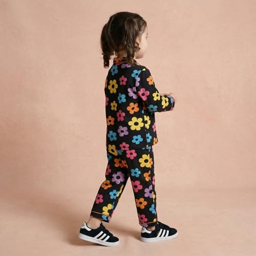 Image of CLAP Kids Cotton Printed Full Sleeves Night Suit