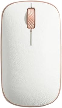 Azio Retro Classic Bluetooth Mouse Posh - لاسلكي ، جلد طبيعي مغطى بمتعقب بيكسارت الدقيق