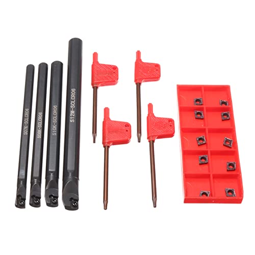 Kit de herramientas para torno metálico con 4 barras de taladro miniatura 1