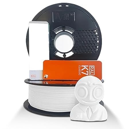 Image of NFIL3D 1KG Net Turbo Finish PLA+ Snow White 3D Printer Filament | Filaments for 3D Printer| 1.75mm| Accuracy + /- 0.015mm | 1000g 3D Filament, 250g Spool, 350g Packaging Weight (Total Weight 1.6KG)