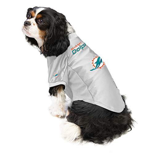 Littlearth Miami Dolphins NFL Stretch Pet Jerseys for Big Dogs, Team Color - Image 2