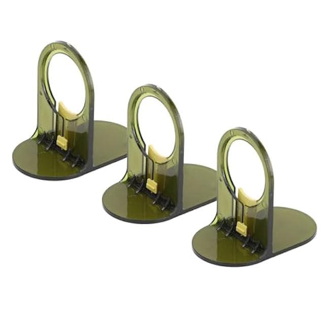 3PCS Flavor Cartridge Holder Water Cup Filter and Soap Bottle Wall Mounted Organizer Rack for Bathroom Kitchen Light Green PP Material 7.6 x 7.5cm