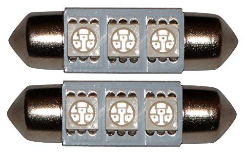 Aerzetix - 2x Lampadina - C5W 12V 3 LED SMD