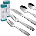Radley & Stowe 40-Piece (8-Set) Flatware Solid Stainless Steel Silverware Set (Designer Grade with Matte Finish Handle)