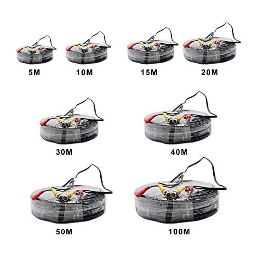 Miniatura 3 de Maso 5m-100m Bnc - Cable De Alimentación De Vídeo Rca Para Cámaras Cctv, Dvr, Sistema De Seguridad 100 M