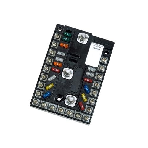 EGIS 8034B - Fuse Block, 200 A, 13 Circuit w Gnd & Blown Fuse LEDs