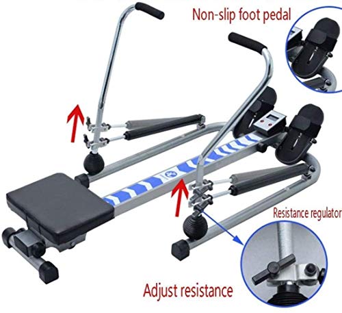 Image of Home Rowing Machine Rowing Machines for Home Use Indoor Rower Hydraulic Rower Trainer Adjustable Resistance Hd Data Display Maximum Load 140kg Suitable for Home Fitness Exercise
