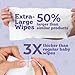 Nuesta Pets XL Lavender Vanilla Pet Wipes-Deodorizing No Bath Cleaning for Dogs & Puppy Grooming | Ear, Face, Butt, Paw Wet Wipe | Enriched w/Aloe, Chamomile, Oat Amino Acids | Healthier Coat & Skin