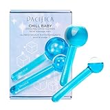 Pacifica Ice Roller Cryo Globes – Cooling Glass Facial Massager for Face, Eyes & Neck – Cold Therapy Beauty Tool for Puffy Eyes, Dark Circles, Redness, Wrinkles – Skin Care Gift for Women & Men