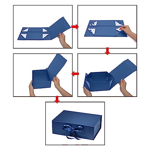 Miniatura 5 de Magnética Cajas Regalo Con Tapa,Cajas Decorativa De Embalaje De Regalo,Caja De Regalo Vacia De Lujo Premium,Caja De Regalo De Reutilizable Creative Box,Cajas De Regalo Magnéticas Con Tapas,Bodas