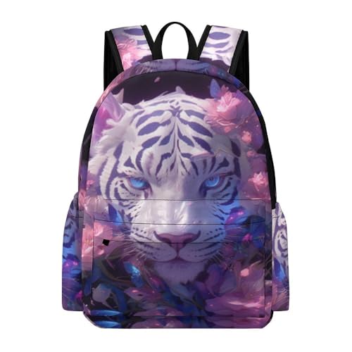 Sac à dos écolier tigre 42cm imperméable pour garçon et fille