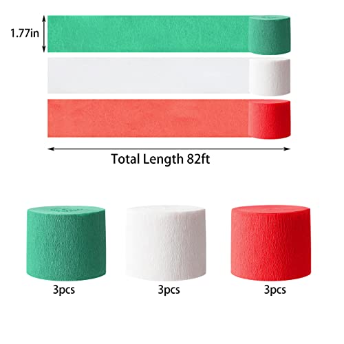 Decorations Christmas Green Red White Crepe Paper Streamers Italian Party Decorations Mario Theme Birthday Party Home Decoration Christmas Gathering Surprise Voorpleasy #TOP1