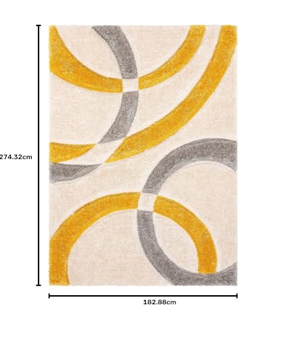 Image of Soft Fluffy Shag Area Rugs For Living Room,Shaggy Floor Rectangular Carpet For Bedroom,Girls Carpets Kids Home Decor Rugs,Cute Luxury Non-Slip[Size 6X9 Feet],Multicolor