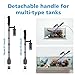 fishkeeper Aquarium Vacuum Gravel Cleaner, 25W 6 in 1 Multifunction Fish Tank Cleaner Kit for Automatic Water Change, Wash Sand, Water Circulation Infinitely Adjustable Flow Fish Tank Cleaner Vacuum