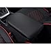 INTGET Center Console Armrest Cover for 2025 Toyota RAV4 Accessories 2024 2023 2022 2021 2020 2019 Leather Middle Console Lid Cover Pad Protector Elbow Arm Rest Covering Car(Black)