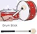 Jiayouy A Pair of Bass Drum Mallets Timpani Mallet Felt Mallets Sticks with Stainless Steel Handle Percussion Marching Band Accessory Length 320cm/12.6Inch