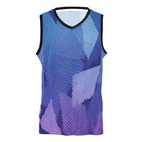 Maillot de basket-ball durable de qualité supérieure style diamant bleu