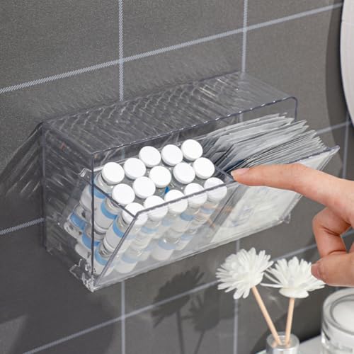 Boîtes de rangement murales Operitacx lot de 2 en PET transparent - 8