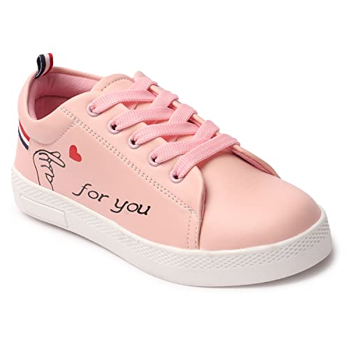 Image of Casual Wear Hand Printed Lace-Ups Sneakers for Women /Ladies /Girls