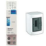 Produkt 2: inkl. Hutschiene Theben 0080002 ELPA 8 Treppenlichtzeitschalter - Treppenhausautomat, elektromechanisch, Treppenlicht-Zeitschalter, weiß & Verteilerschrank C125VK-90918102, weiß