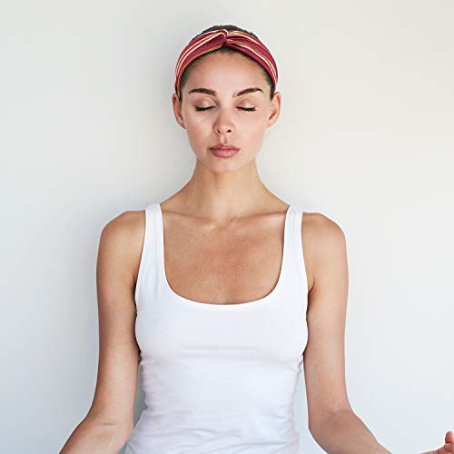 12 Colors Women Headbands Boho Headbands Turban Twisted Hair Bands Summer Sport Headband Elastic Hair Bands Criss Cross Hair Wrap Hair Accessories Mother’s Day Gift for Women Girls by EAONE