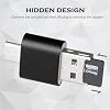 [2 Pack] Micro SD Card Reader for Android Phone,Micro SD Card to USB Adapter, Mini USB C Card Reader for Camera Memory Card Reader, Wansurs Card Reader for PC and Android Phone