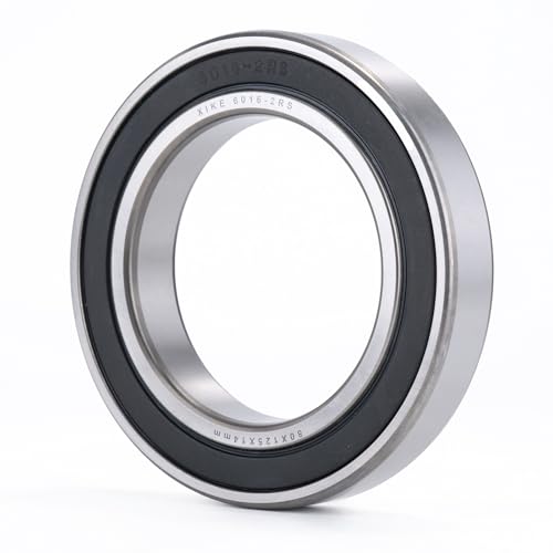 Image of XiKe 6016-2RS Double Rubber Seal Bearings 80x125x22mm, Pre-Lubricated and Stable Performance and Cost Effective, Deep Groove Ball Bearings.