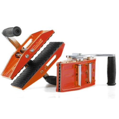2Pcs Double Handed Panel Carriers - Clamping Range 0-45mm, Heavy Duty Lifting Tools Load Capacity up to 350kg, Stone Carry Clamp for Glass Stone Slabs Marble