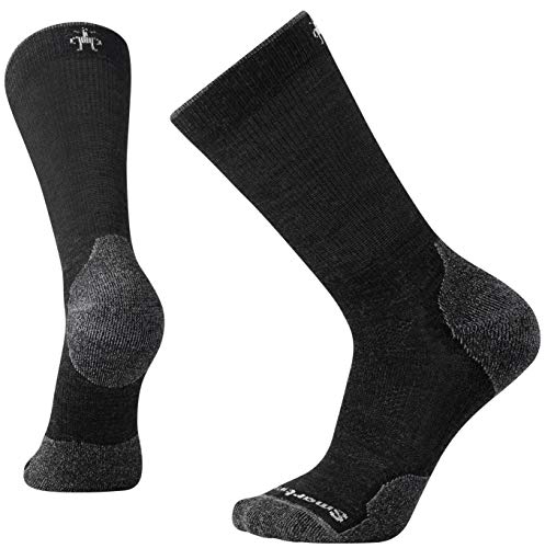 SmartWool PhD Outdoor Light Crew Socks, Large, Charcoal