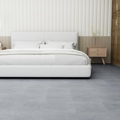FlorExp Grey Stone Peel And Stick Floor Tiles