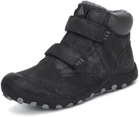 Mishansha Winterstiefel Unisex Kinder Gefüttert Gr.24-38 | Schneestiefel, Winterboots, Kinderstiefel, Jungen, Mädchen, Warm, Rutschfeste, Outdoor, Wander