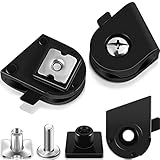 Dunzy 2 Sets Football Visor Clips Football Helmet Visor Quick Clips Hardware Kits for Sport Helmet Replacement Screws