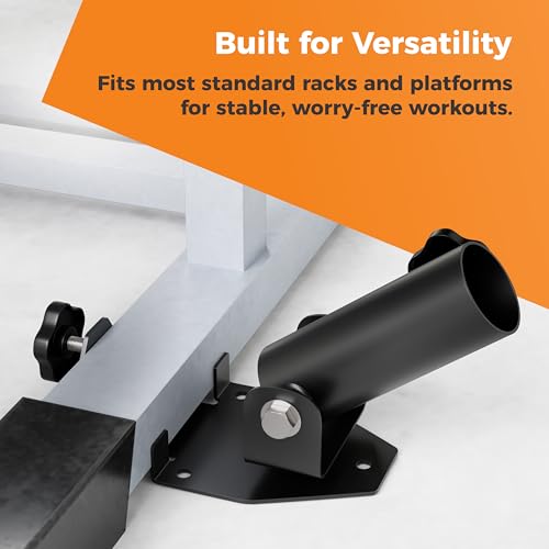 Rack, Wall or Floor Mount Heavy Duty Landmine Attachment for Barbell - Olympic Size T Bar Row Attachment, Landmine Base for Squat Rack and Viking Press - Gym Equipment Accessories by EVERSTRONG by EVERSTRONG - Image 6