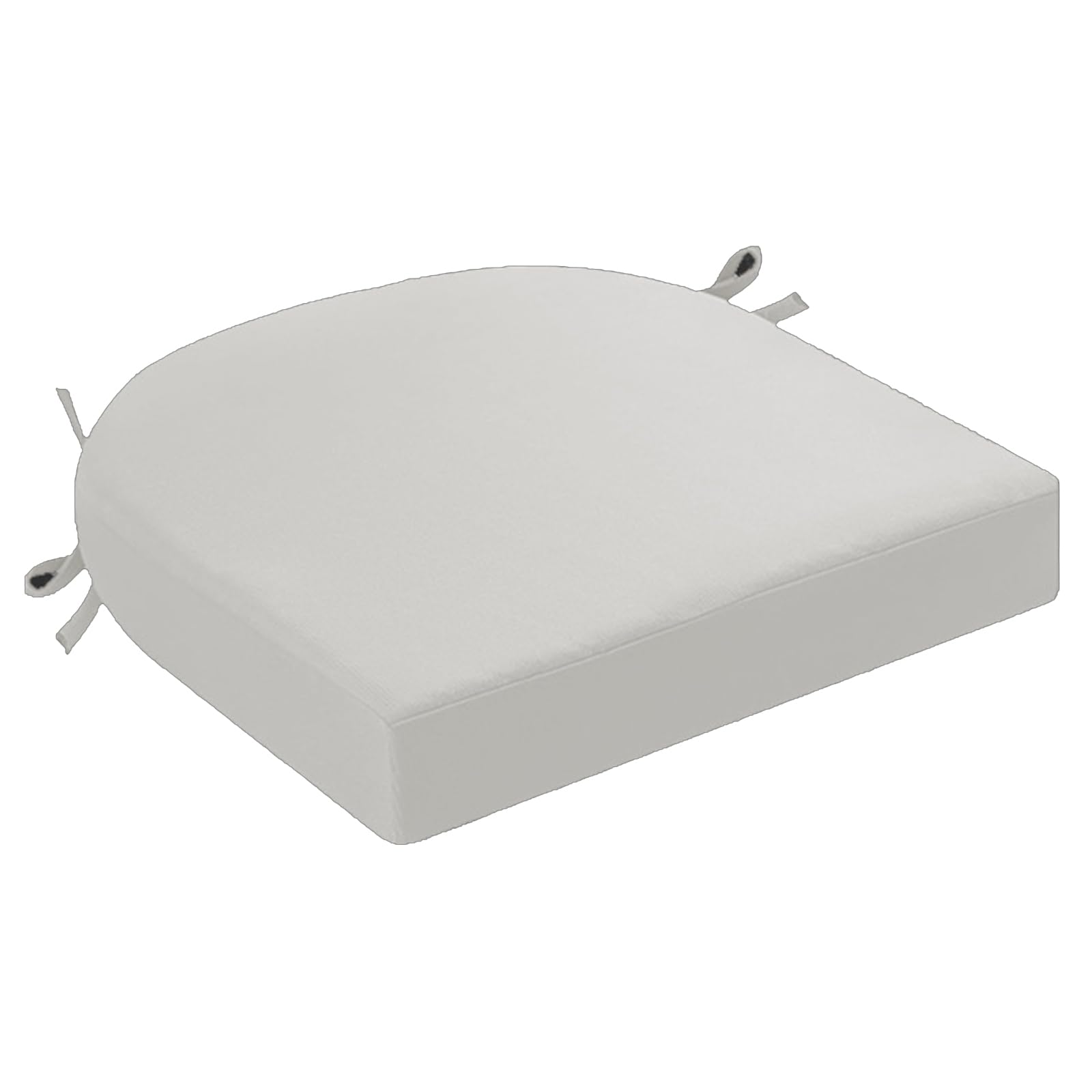 DRXRD Outdoor Chair Cushions,Waterproof & Fade Resistant Patio Furniture Cushions,Round Corner Seat Cushion Pads with Removable Cover for Garden Yard Lawn white 40 * 40 * 8cm