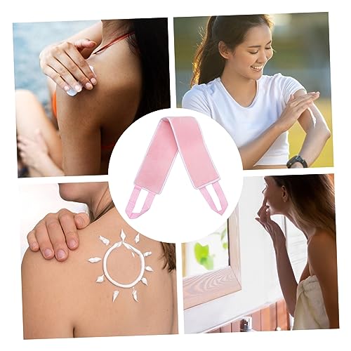 HONMEET Flocagem Tira Traseira Rosa Ferramentas Pés Loção Aplicador De Creme Aplicador De Bronzeado