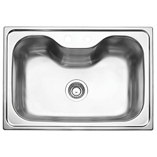 Cuba Tramontina Morgana Undermount 69 x 49 cm em Aço Inox Acetinado com Válvula OUTLET