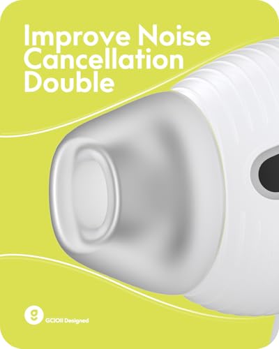 Image of Gcioii 3 Pairs Ear Tips for AirPods 4 Noise Cancelling Earbuds Cover [Added Storage Pouch] Anti-Slip Accessories Compatible with Apple AirPods 4th Generation (Translucent)