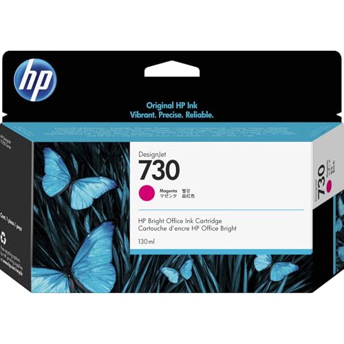 Image of HP Original Standard Yield Ink Cartridge Compatible with Designjet T1700 Printer Series, 130 ml, Magenta
