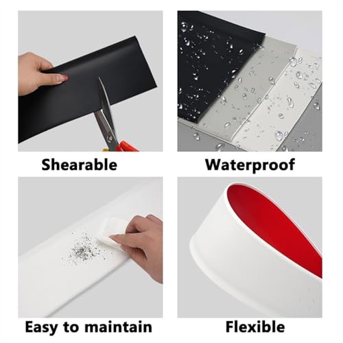 Moulure murale autocollante plinthe vinyle flexible 6m - 5