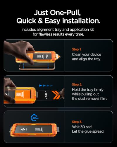Image of Spigen AlignMaster S AR Tempered glass for iPhone 18 Pro / 17 Pro
