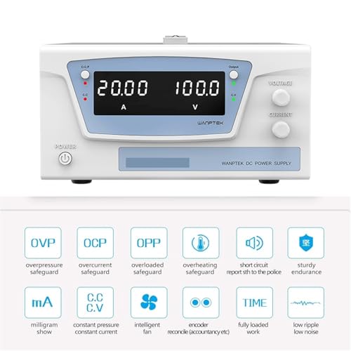 Alimentation de laboratoire variable 15V 80A à haute stabilisation numérique