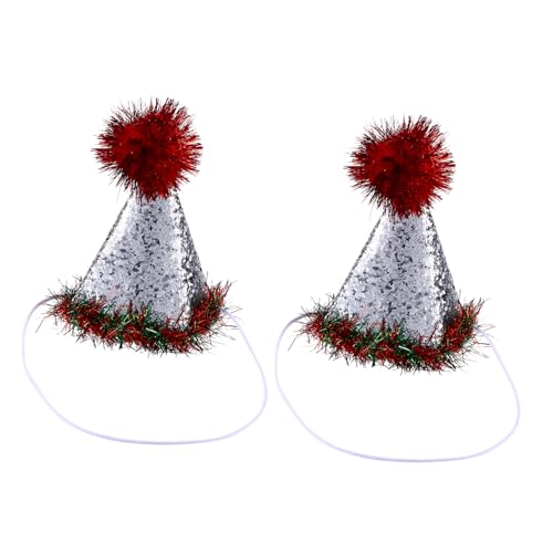 HOLIDYOYO 2pcs Christmas Pet Hat Hats Animals Christmas Dog Costume Accessories Christmas Foot Tree Tote Puppy Dog Christmas Headwear Xmas Plush Christmas Decor Pet Christmas Hat Polyester -  U537E4809YCH1F8AHQ