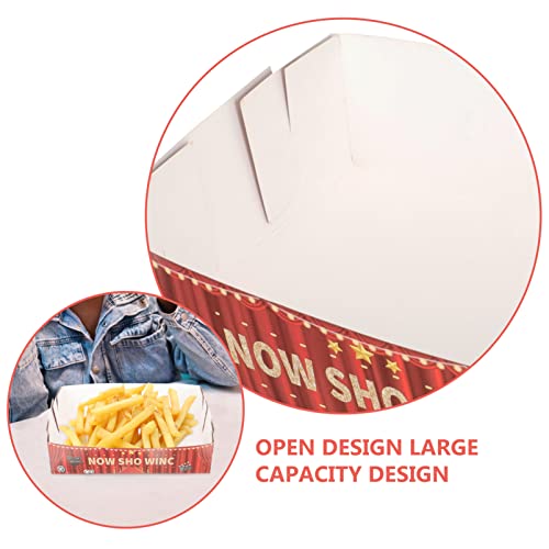 image for NOLITOY Fried Food Container 24pcs Paper Food Trays Snacks Holder Grea